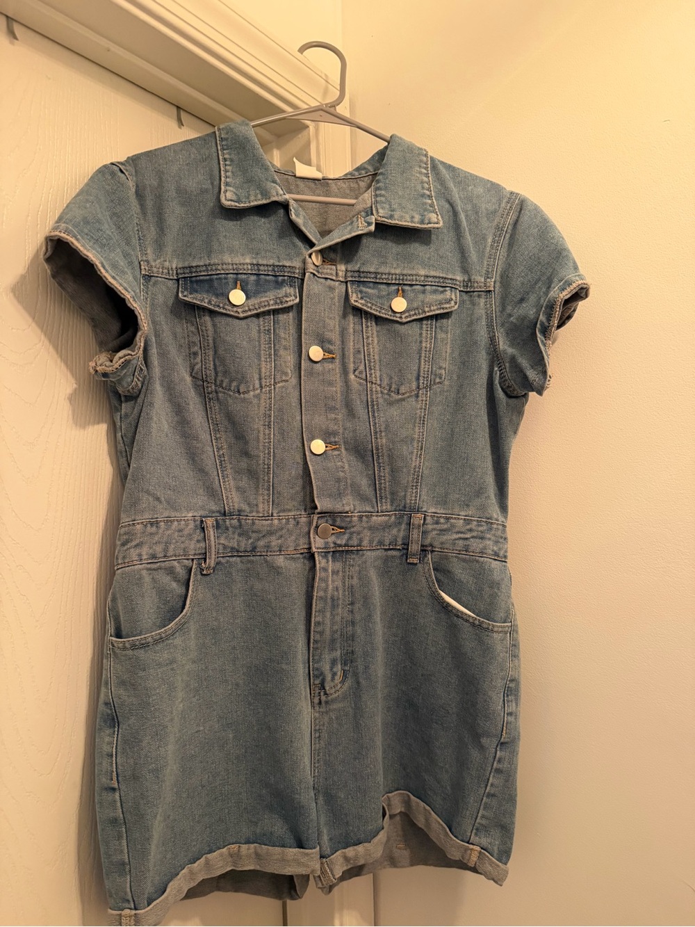 Denim Romper